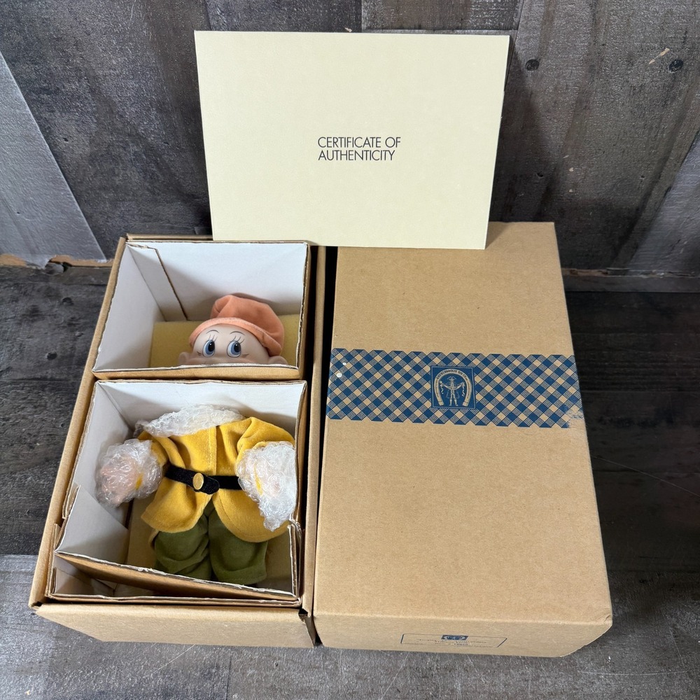 Knickerbocker Disney's "Dopey 75th Anniversary Tribute Doll" Signed COA Limited
